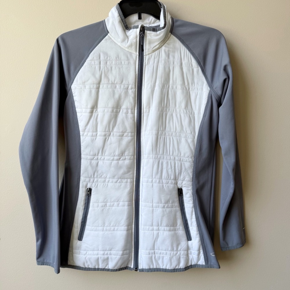 Champion Women's White and Gray Ski Jacket
